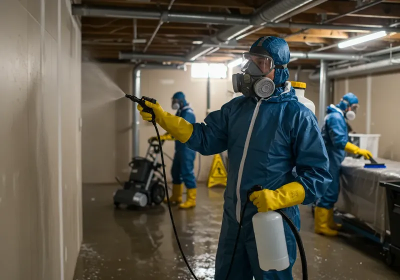 Basement Sanitization and Antimicrobial Treatment process in Mount Carmel, TN